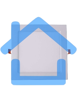 Светильник светодиодный ультратонкий встраив. PPL-S 12Вт 4000К IP40 WH 170мм квадрат Jazzway 5008342A