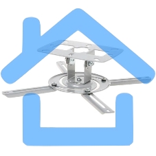 Универсальное потолочное крепление Wize WP-S высота крепления 8 см макс. расстояние между крепежными отв. 260 мм, наклон +/-15°, вращение 360°, до 8 кг, серебрист., рознич. упаковка