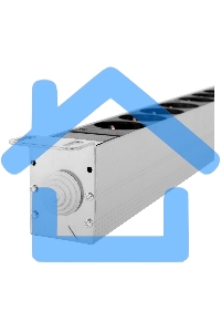 Блок силовых розеток Rem Rem-32, Shuko х 16, IEC 60320 С19 х 8, вход колодка, 1463х45х45 мм (ВхШхГ), 32А, автомат + амперметр, черный, без шнура