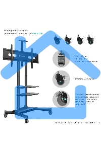 Стойка для телевизора с кронштейном ONKRON TS1881 50