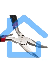 Тонкогубцы изогнутые Rexant Мини 120 мм никелированные, авторазжим, обливные рукоятки