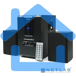 Акустическая система Dialog Progressive AP-150 черный акустические колонки 2.1, 5W+2*2,5W RMS, USB+SD reader