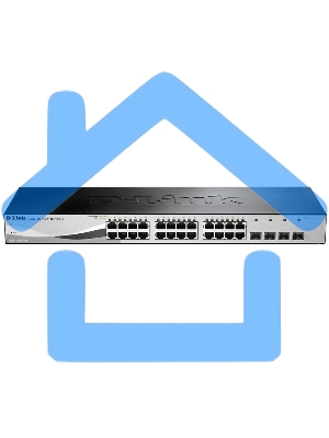 Настраиваемый коммутатор WebSmart с 24 портами 10/100/1000Base-T и 4 комбо-портами 100/1000Base-T/SFP D-Link DGS-1210-28/F3A