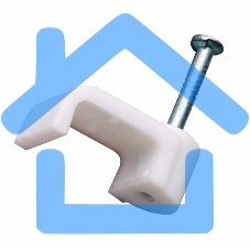 Крепеж кабеля плоский 5 х 2 мм, белый (упак. 50 шт) Rexant Крепеж кабеля плоский 5 х 2 мм, белый (упак. 50 шт) Rexant