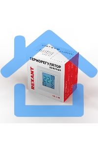 Терморегулятор сенсорный Rexant RX-419B, белый, совместим с Legrand серии Valena