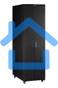 Шкаф серверный Lanmaster (TWT-CBB-42U-8X10-G1) напольный 42U 800x1000мм пер.дв.стекл задн.дв.двуст. 2 бок.пан. 800кг черный IP20