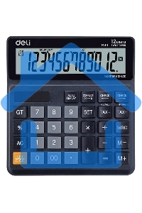 Калькулятор бухгалтерский Deli EM01120 черный 12-разр.