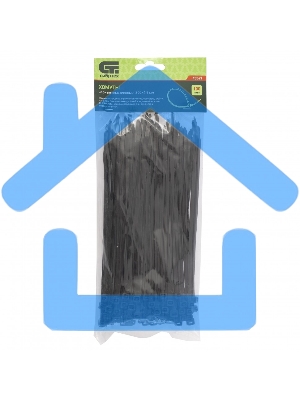 Хомуты, 200 х 4,8 мм, пластиковые, черные, 100 шт. Сибртех