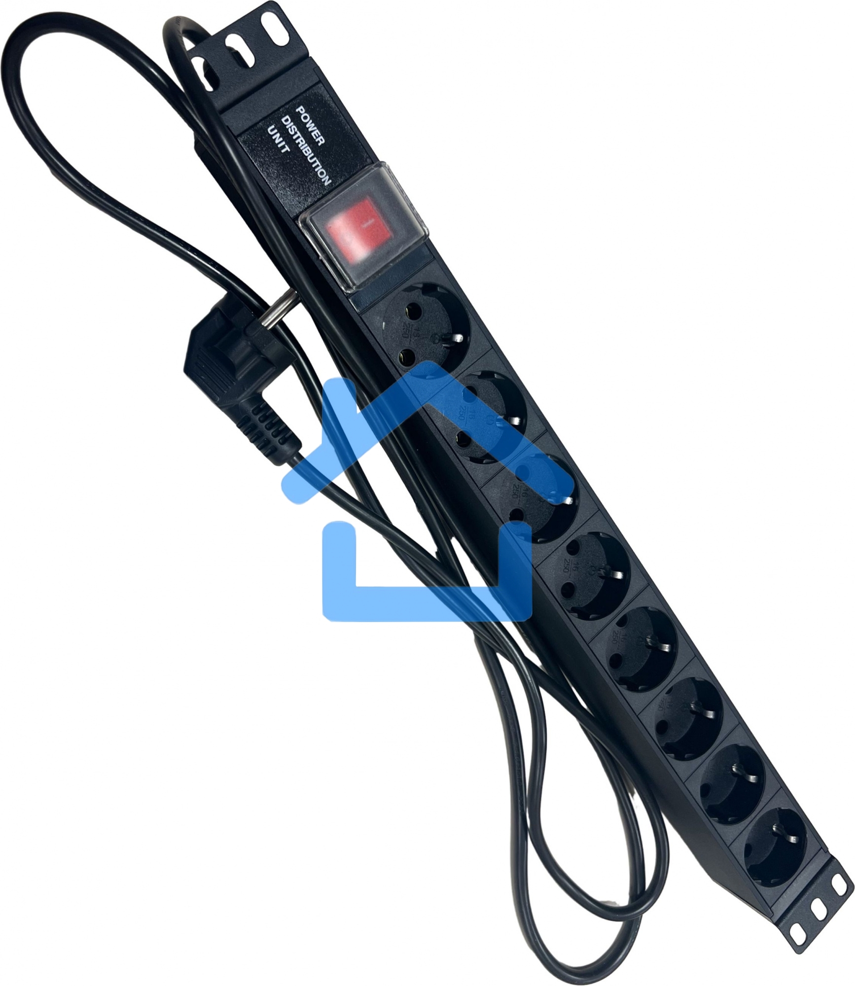 Блок распределения питания NTSS NTSS-PDU-DA2034 гор.размещ. 8x базовые 16A Schuko 2м