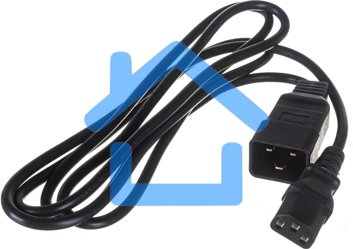 Шнур питания Lanmaster С13-C20, 3х0.75, 220В, 10А, черный, 2 метра