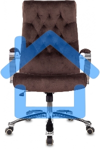 Кресло руководителя Бюрократ T-9928SL Fabric коричневый Italia 6, крестов. металл хром