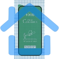 Керамическая пленка (стекло) для Iphone 12 Pro Max черный