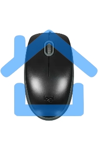 Мышь проводная Logitech M110 Silent черный, 1000 dpi, USB, кнопки - 3