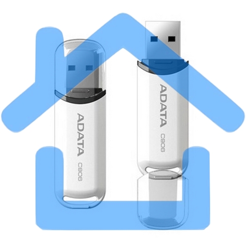 Флешка USB ADATA C906 (AC906-32G-RWH), 32Gb, USB 2.0, R/W 15/5, белый