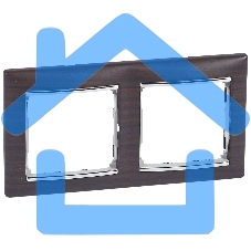 Рамка 2п гор ТемнДер/Сереб VLN Рамка 2п гор ТемнДер/Сереб VLN