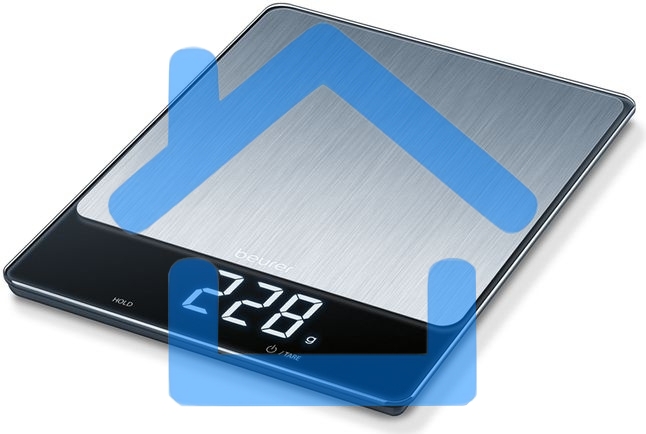 Кухонные весы Beurer KS34 XL макс.вес:15кг нержавеющая сталь