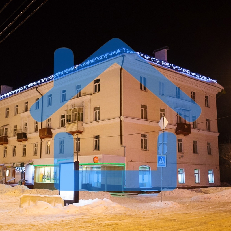 Гирлянда Айсикл (Бахрома) светодиодная 5х0,7 м, 152 LED, черный провод каучук, белое свечение NEON-NIGHT