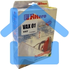 Пылесборники Filtero VAX 01 Экстра, пятислойные, 2 шт., для пылесосов VAX