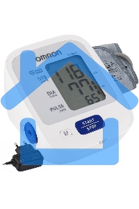 Тонометр OMRON M2 Basic (HEM-7121-ARU) с адаптером