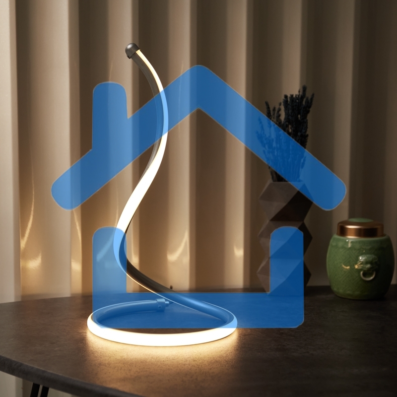 Светильник декоративный Spiral Uno, LED, 2Вт, 3000К, 5В, серебряный Rexant