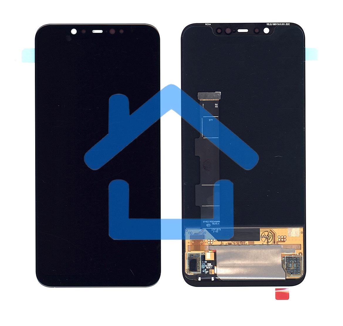 Дисплей для Xiaomi Mi8 OLED черный