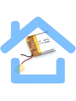 Аккумулятор Li-Pol (батарея) 4*20*20мм 2pin 3.7V/300mAh