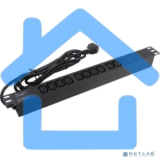 Блок розеток горизонтальный ExeGate ServerPro PDU-19H005 Al-10C13-EU3, 19