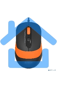 Мышь проводная A4Tech Fstyler FM10 черный/оранжевый, 1600 dpi, USB, кнопки - 4