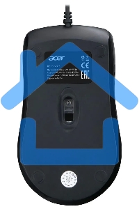 Мышь проводная Acer OMW136 черный, 1200 dpi, USB, кнопки - 3