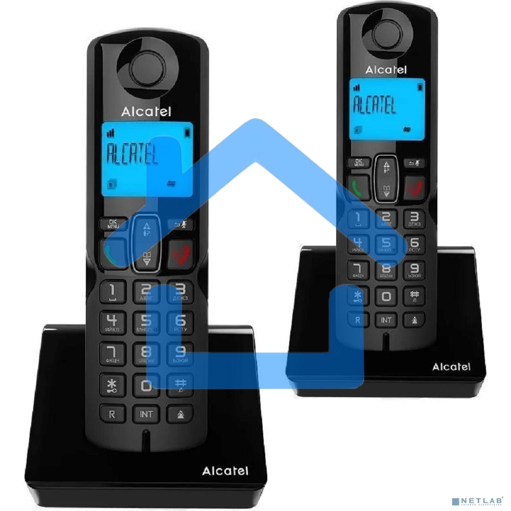 Радиотелефон ALCATEL S230 DUO RU черный