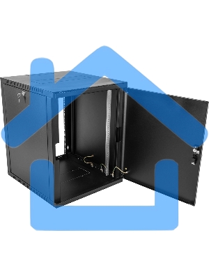 Шкаф ЦМО телекоммуникационный настенный сварной 12U (600 650) съемные стенки, дверь металл, черный