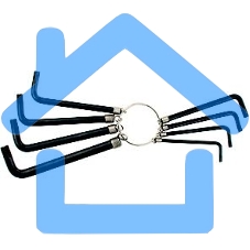 Набор ключей SPARTA 112667TORX9шт T10х550 оксидированные на кольце