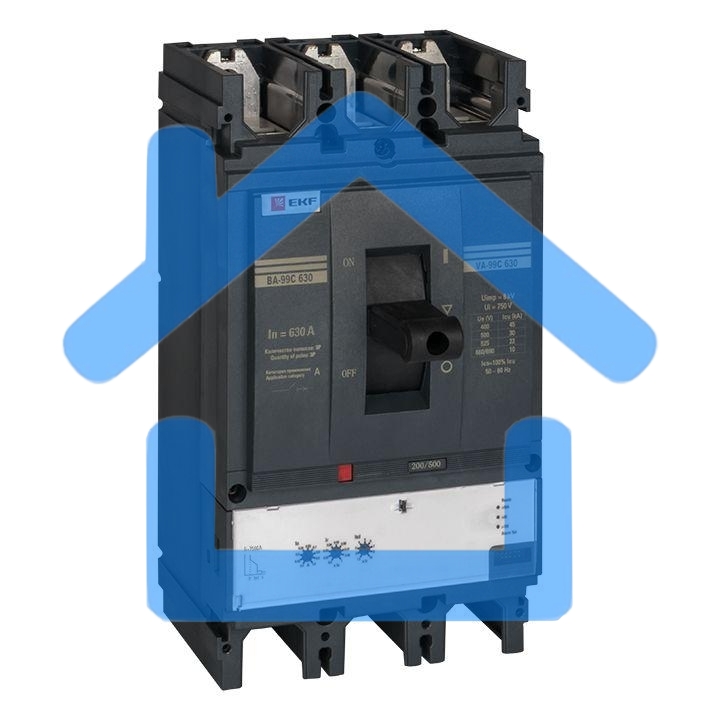 Выключатель автоматический 3п ВА-99C 630/630А 45кА EKF mccb99C-630-630