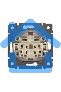 Розетка Valena с заземлением с крышкой (белая)