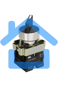 Переключатель LAY5-BD25 на 2 полож. черн. I-O станд. ручка ИЭК BSW60-BD-2-K02