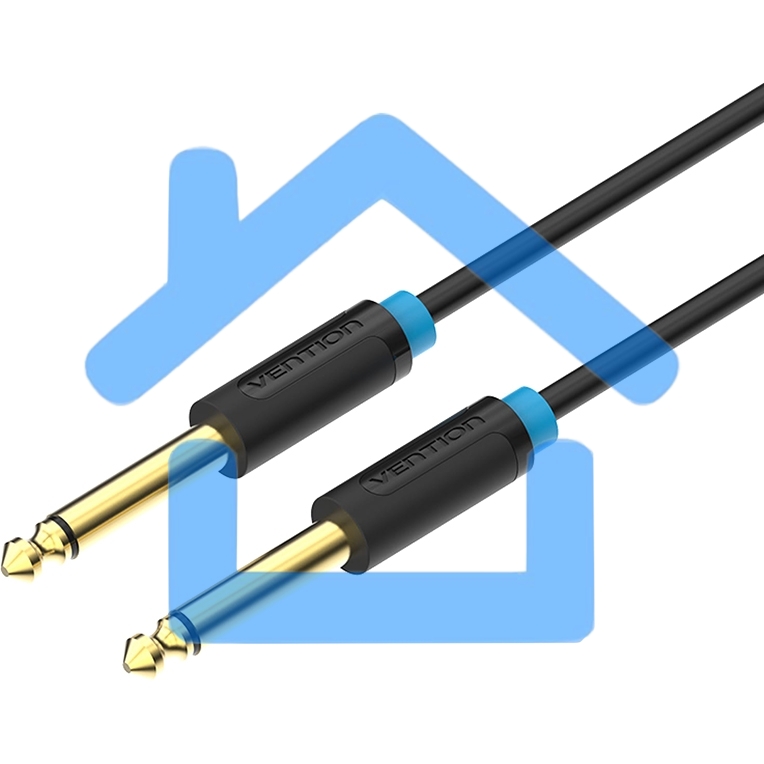 Кабель Vention аудио Jack 6,35 mm M/6.35 M - 1 м