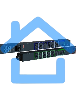 Блок распределения питания Elemy IPDU-5931 верт.размещ. 6xC19 36xC13 с мониторингом 3x16A IEC 60309 2.4м