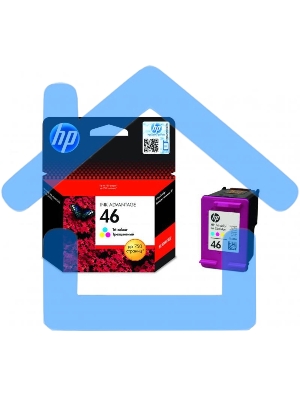 Картридж струйный HP 46 CZ638AE многоцветный для HP DJ Adv 2020hc/2520hc