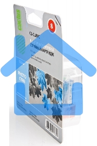Картридж струйный Cactus CS-CLI8PC голубой (12 мл) для Canon Pixma iP6600/iP6600d/iP6700/iP6700d/MP960/MP970/PRO 9000