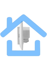 Терморегулятор сенсорный Rexant RX-419B, белый, совместим с Legrand серии Valena