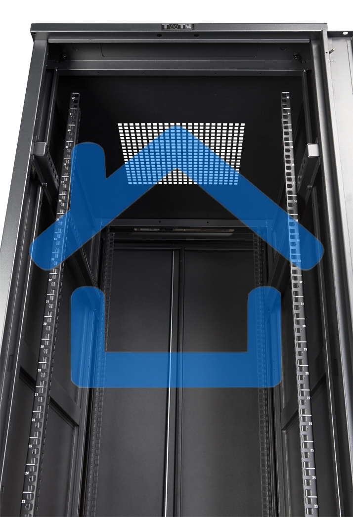 Шкаф серверный Lanmaster (TWT-CBB-42U-8X10-G1) напольный 42U 800x1000мм пер.дв.стекл задн.дв.двуст. 2 бок.пан. 800кг черный IP20