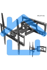 Кронштейн для ТВ ARM MEDIA COBRA-51 черный (max VESA 400x400 мм., настенный, наклонно-поворотный, max 35 кг)