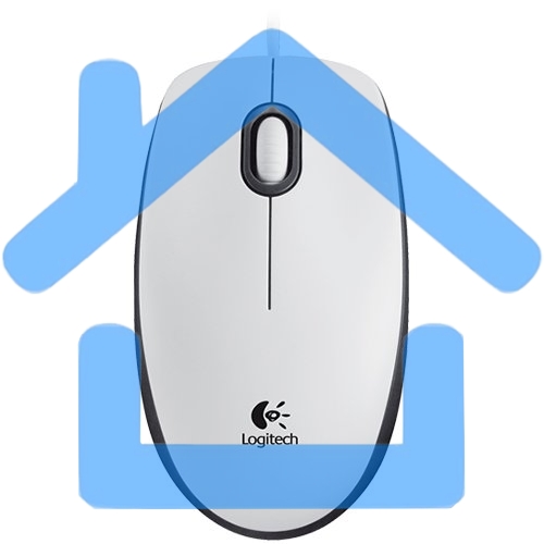 Мышь проводная Logitech M100 белый, 1000 dpi, USB, кнопки - 3