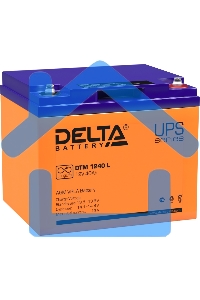 Батарея Delta DTM 1240 L (12V, 40Ah) с увеличенным сроком службы (10 лет)