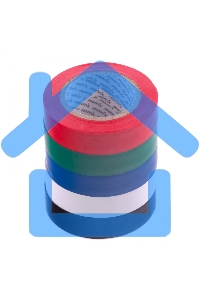 Набор изолент Matrix ПВХ цветных 15ммх10м, 5шт/уп, 150мкм
