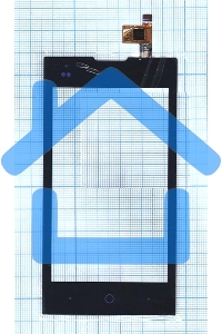 Сенсорное стекло (тачскрин) для ZTE V815W, черное