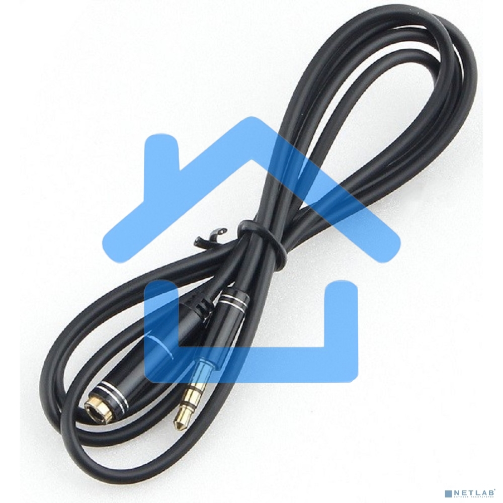 Кабель аудио удлинительный Cablexpert CCAB-02-35MF-2MB. 3.5 Jack (M)/3.5 Jack (F), черный, 2м, блистер