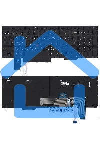 Клавиатура для ноутбука Lenovo Thinkpad T15p P15v черная