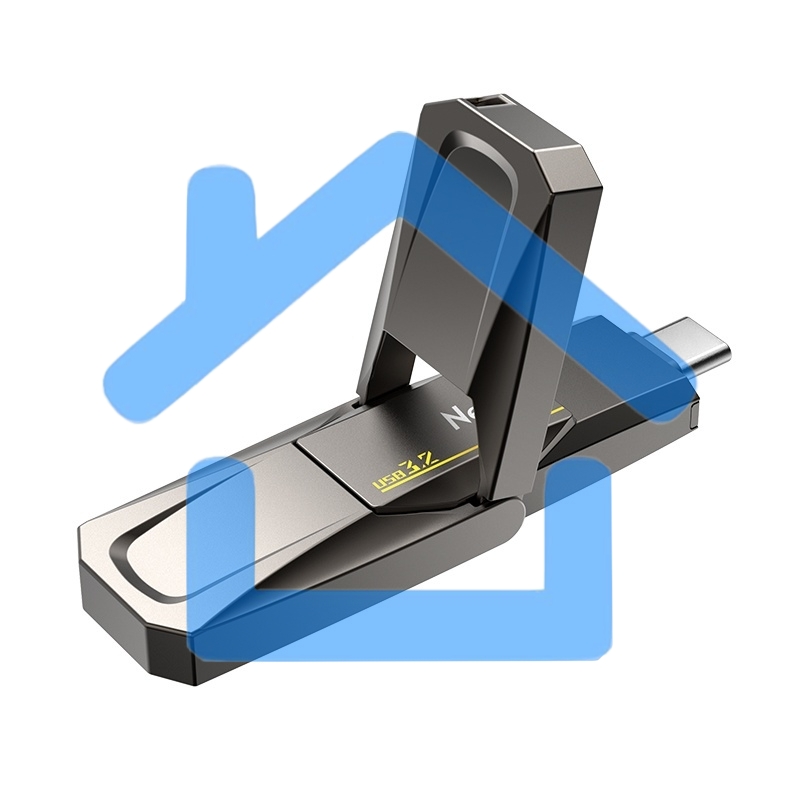 Флешка USB Netac US5 NT03US5C-512G-32TA 512 Gb USB 3.2+TypeC Solid State Flash, up to 550MB/500Mb/s