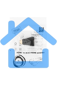 Переходник Gembird Переходник HDMI-miniHDMI 19F/19M, золотые разъемы, пакет A-HDMI-FC